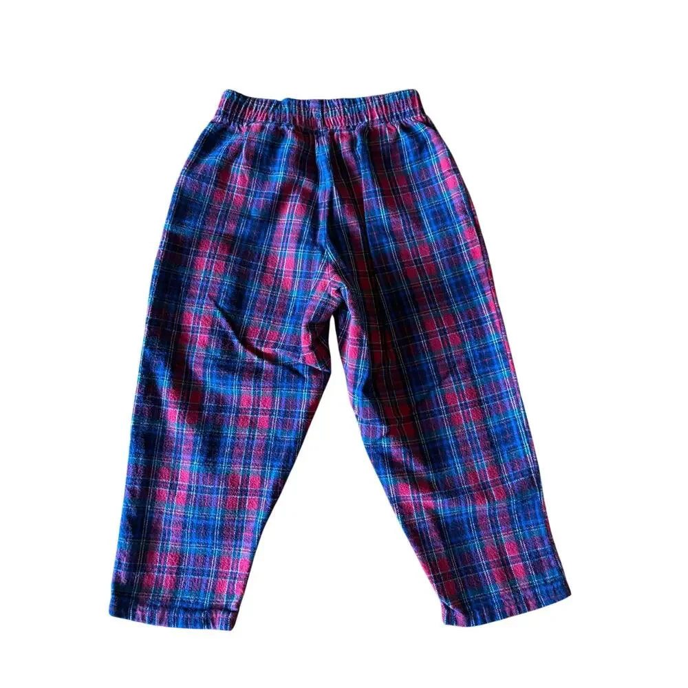 Vintage1980s/1990s OshKosh B'gosh Tartan Plaid Trousers Pants With Bow